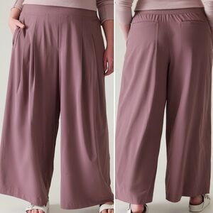 Athleta NWT Brooklyn Heights Wide Leg Pants 20 lightweight flowy breathable NEW
